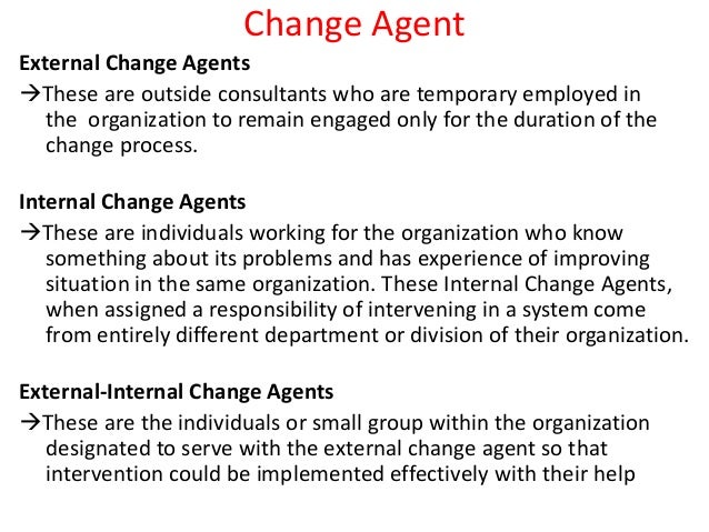 internal and external change agents ppt skills of change agent
